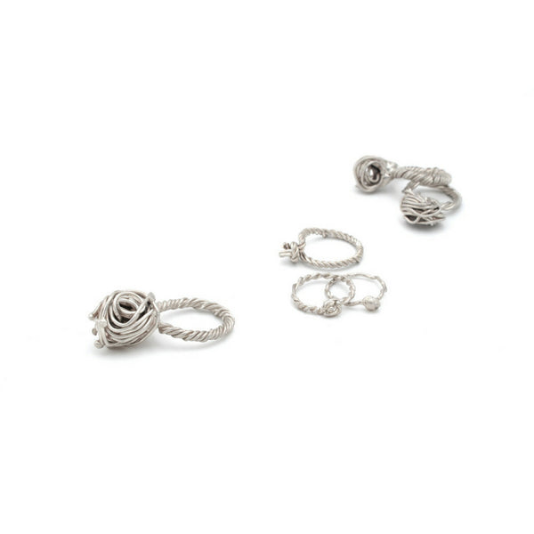 Original silver ring design, contemporary jewellery by Izabella Petrut